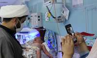عیادت از نوزادان بخش nicu بیمارستان فاطمیه بمناسبت شهادت حضرت رقیه (س)