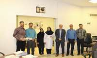 بازدید ریاست و مدیریت بیمارستان فاطمیه از واحدهای اداری به مناسبت روز کارمند