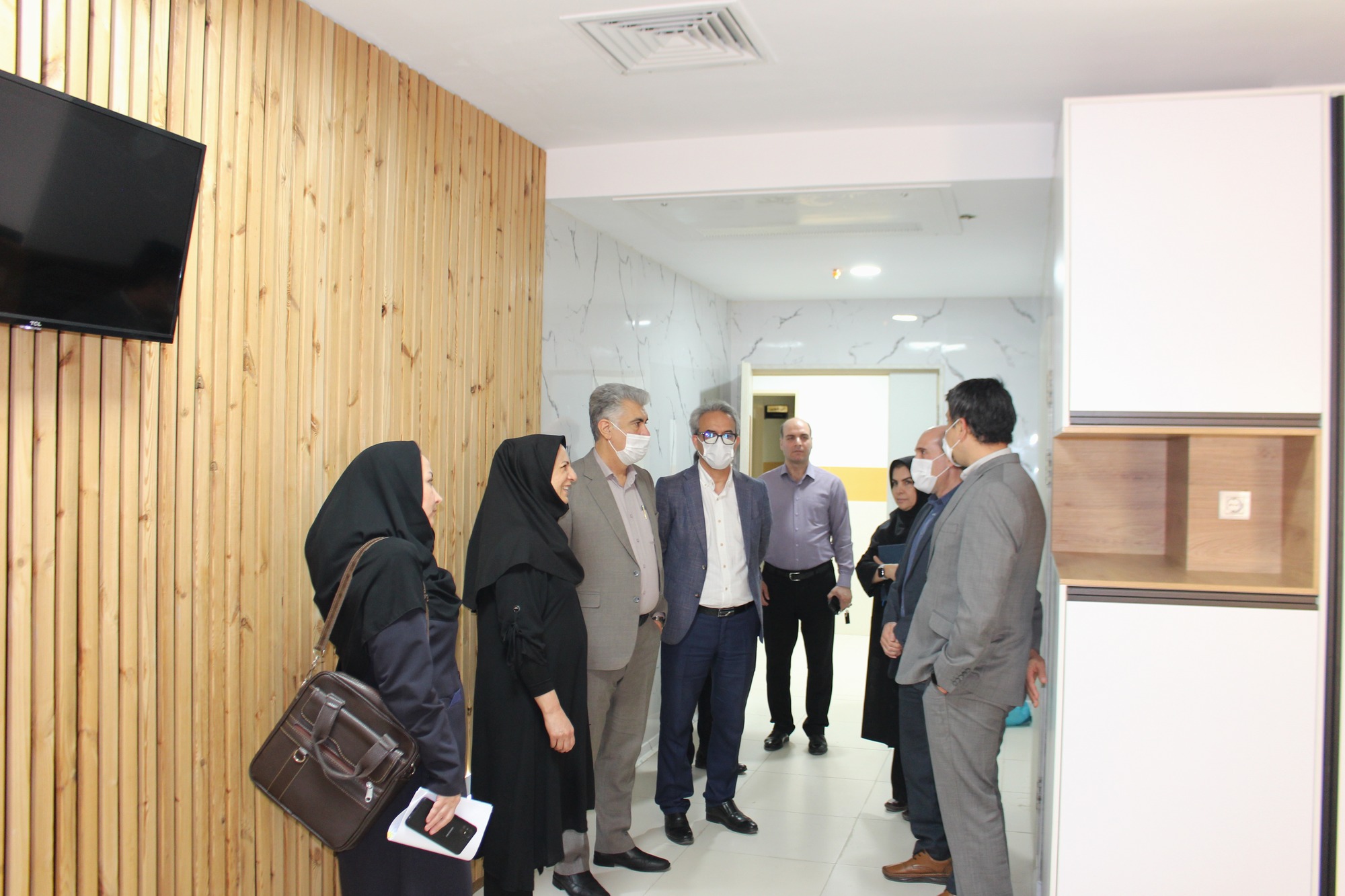 بازدید ریاست دانشگاه و معاونین توسعه و درمان از روند تکمیل بخش‌های VIP، HDU و رختشوی‌خانه بیمارستان فاطمیه